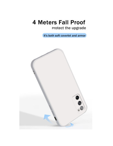 Cover Galaxy S20 FE Silicone Bianco Viola | Melacompro