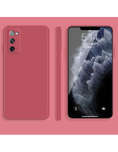 Cover Galaxy S20 FE Silicone Bianco Rosso | Melacompro