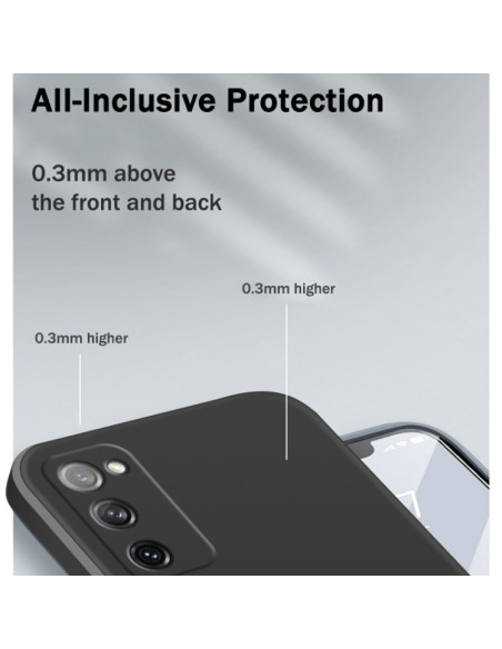 Cover Galaxy S20 FE Silicone Bianco Rosso | Melacompro