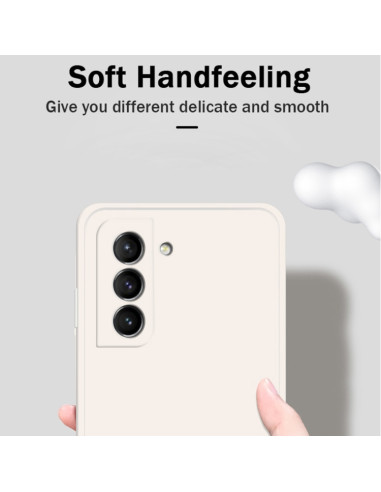 Cover Galaxy S21+ Silicone Bianco Nero | Melacompro