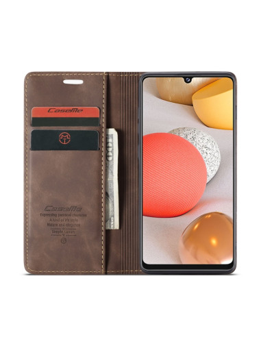 Cover Galaxy A42 5G Pelle Nero Coffee | Melacompro