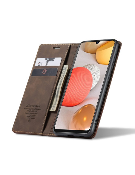 Cover Galaxy A42 5G Pelle Nero Coffee | Melacompro