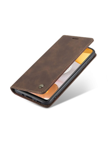 Cover Galaxy A42 5G Pelle Nero Coffee | Melacompro