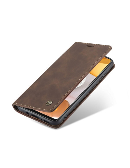 Cover Galaxy A42 5G Pelle Nero Coffee | Melacompro