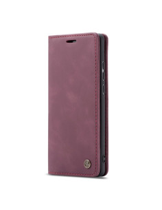 Cover Galaxy A70 Pelle Portafoglio Wine Rosso | Melacompro 2