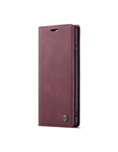Cover Galaxy S10 Plus Pelle Portafoglio Wine Rosso | Melacompro