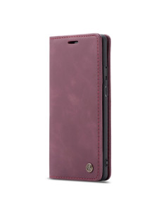 Cover OnePlus 7 Pro Pelle Flip Portafoglio Wine Rosso | Melacompro 2