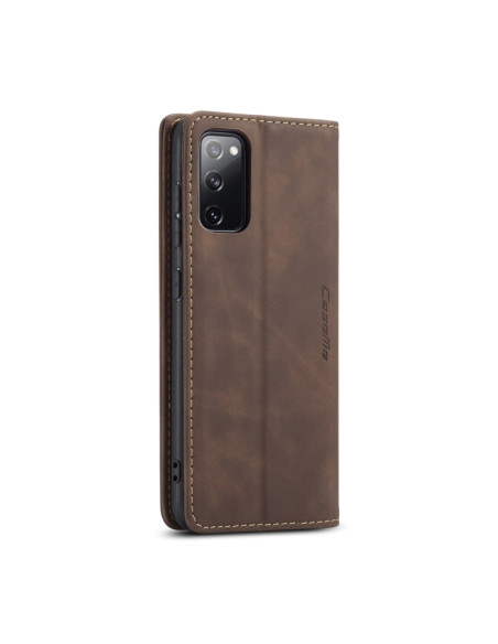 Cover Galaxy S20 FE Pelle Portafoglio Coffee | Melacompro