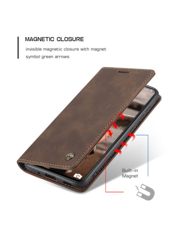 Cover Galaxy S20 FE Pelle Portafoglio Coffee | Melacompro