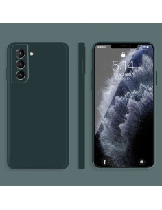 Cover Galaxy S21 5G Silicone Rosso Antiurto Dark Verde