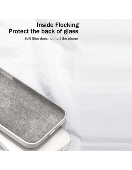 Cover Galaxy S21 5G Silicone Bianco Viola | Melacompro