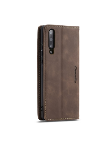 Cover Galaxy A70 Pelle Portafoglio Coffee | Melacompro