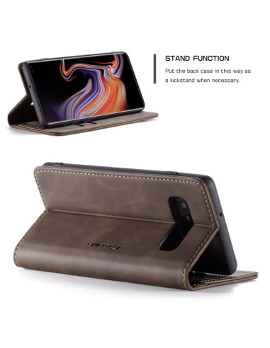 Cover Galaxy S10 Plus Pelle Portafoglio Coffee | Melacompro