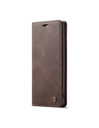 Cover Galaxy S10 Plus Pelle Portafoglio Coffee | Melacompro