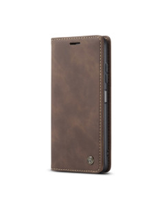 Cover Galaxy A22 5G Pelle Portafoglio Coffee | Melacompro 2