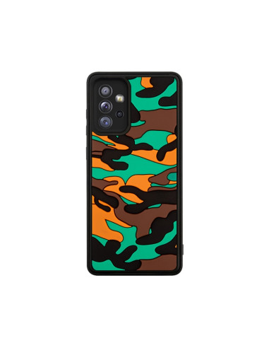 Cover Galaxy A72 Silicone Nuvole Mimetiche Arancione | Melacompro