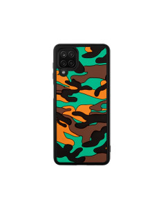 Cover Galaxy A12 5G Silicone Arancione Mimetico