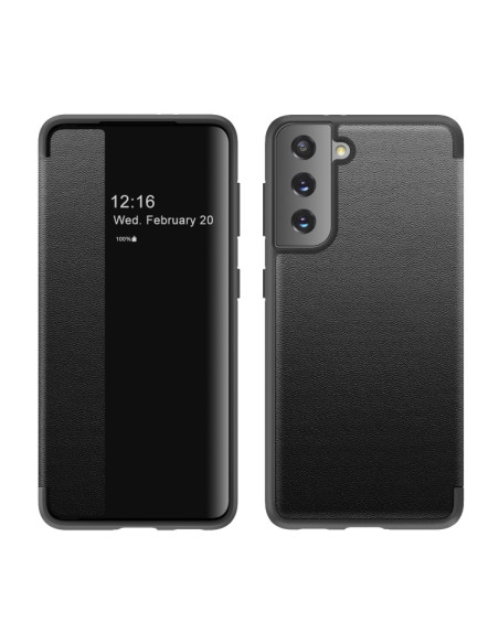 Cover Galaxy S21 5G Flip Pelle Nero | Melacompro