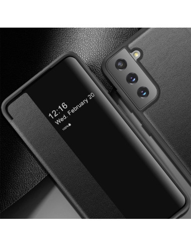 Cover Galaxy S21 5G Flip Pelle Nero | Melacompro