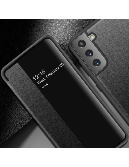 Cover Galaxy S21 5G Flip Pelle Nero | Melacompro