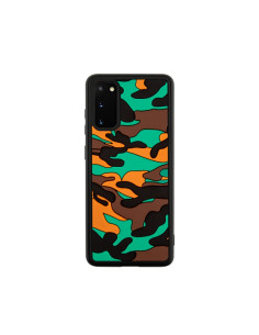 Cover Galaxy S20 Silicone Mimetico Arancione