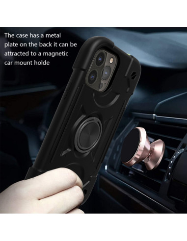 Cover iPhone 13 Pro Max Silicone Viola Nero | Melacompro