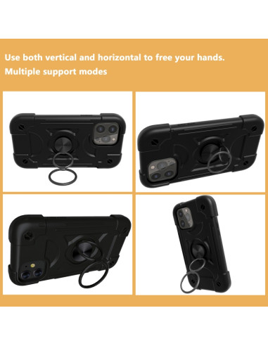 Cover iPhone 13 Pro Max Silicone Viola Nero | Melacompro