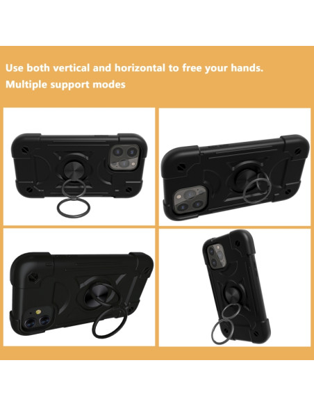 Cover iPhone 13 Pro Max Silicone Viola Nero | Melacompro