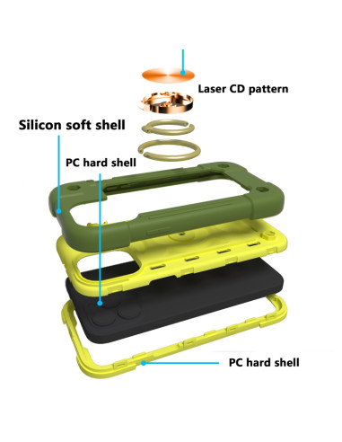 Cover iPhone 13 Pro Max Silicone Viola Avocado | Melacompro