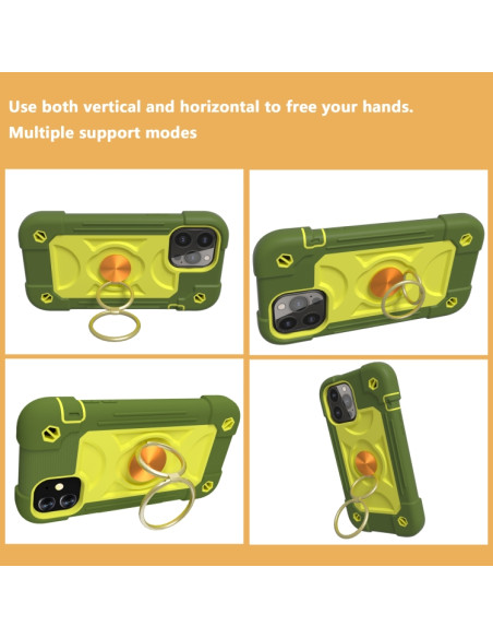 Cover iPhone 13 Pro Max Silicone Viola Avocado | Melacompro