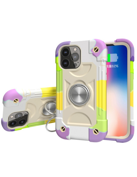 Cover iPhone 13 Pro Max Silicone Viola Colorful beige | Melacompro