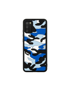 Cover Galaxy A02s Silicone Antiurto Arancione Blu