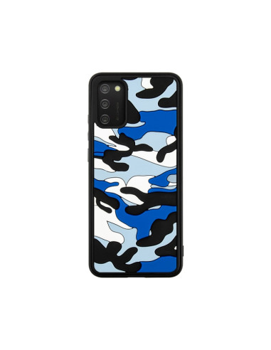 Cover Galaxy A02s Silicone Arancione Blu | Melacompro