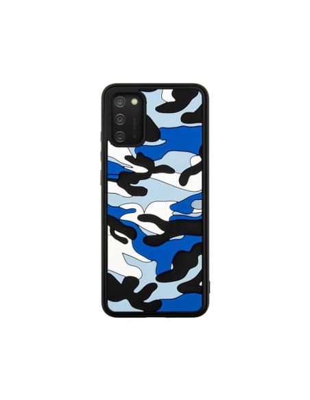Cover Galaxy A02s Silicone Arancione Blu | Melacompro