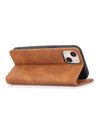 Cover iPhone 13 Pro PU Leather Flip Marrone | Melacompro