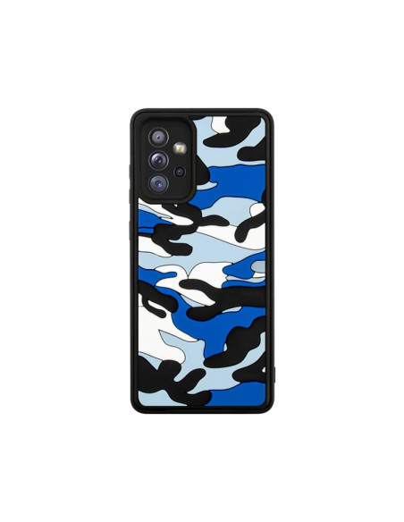 Cover Galaxy A72 Silicone Nuvole Mimetiche Blu | Melacompro