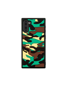 Cover Galaxy Note 10 Silicone Nuvole Mimetiche Blu Verde