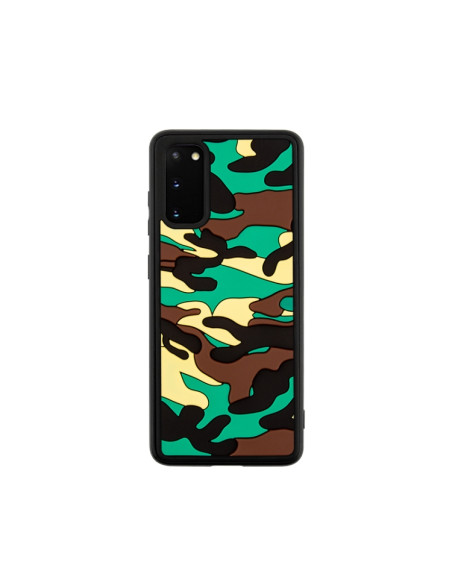 Cover Galaxy S20 Silicone Mimetico Arancione Verde | Melacompro