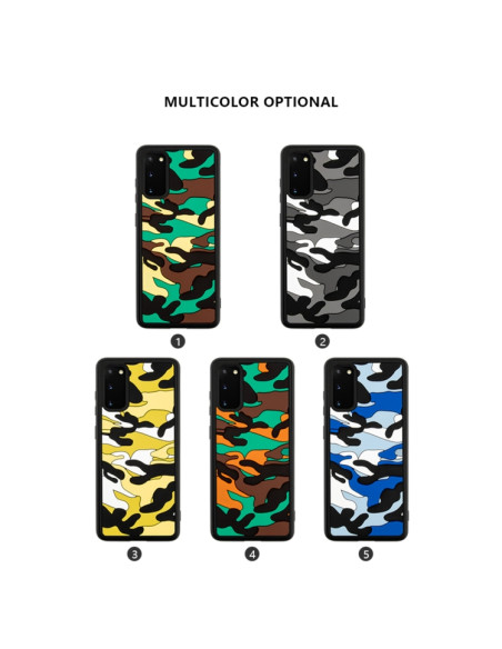 Cover Galaxy S20 Silicone Mimetico Arancione Verde | Melacompro