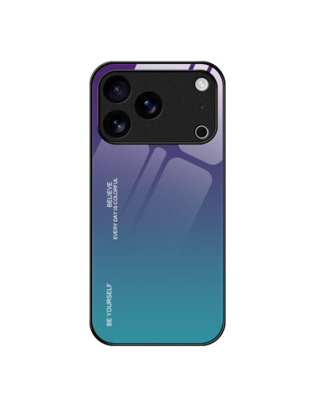 Cover iPhone 17 Pro Glass Blu Aurora | Melacompro
