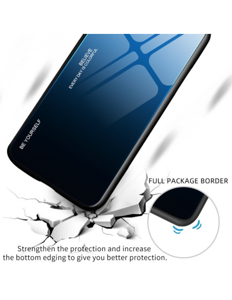 Cover iPhone 17 Pro Glass Blu Aurora | Melacompro