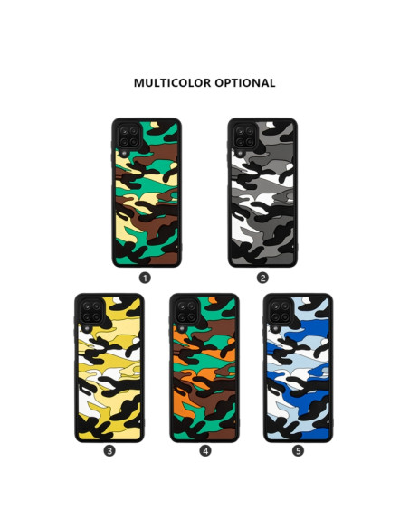 Cover Galaxy A12 5G Silicone Arancione Nero | Melacompro