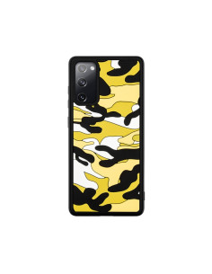 Cover Galaxy S20 FE Silicone Antiurto Nuvole Mimetiche Giallo