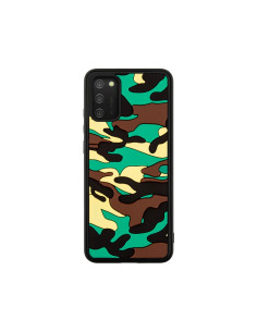 Cover Galaxy A02s Silicone Antiurto Arancione Verde