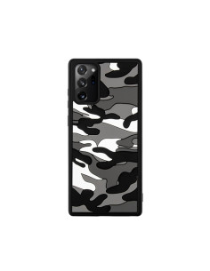 Cover Galaxy Note 20 Silicone Antiurto Nuvole Mimetiche Nero