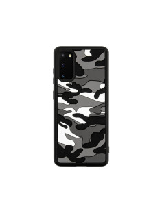 Cover Galaxy S20 Silicone Mimetico Arancione Nero