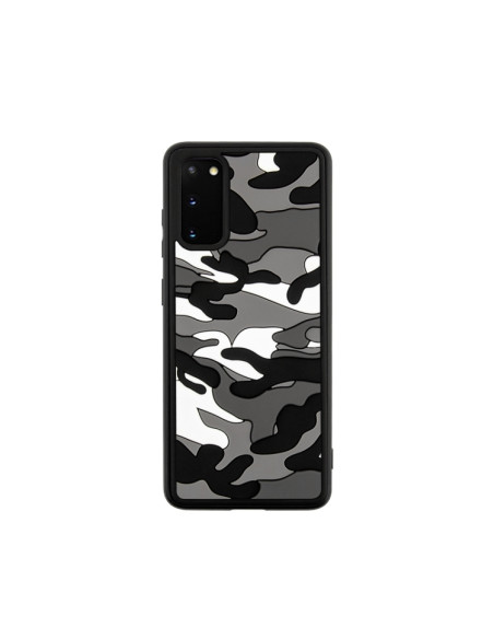 Cover Galaxy S20 Silicone Mimetico Arancione Nero | Melacompro