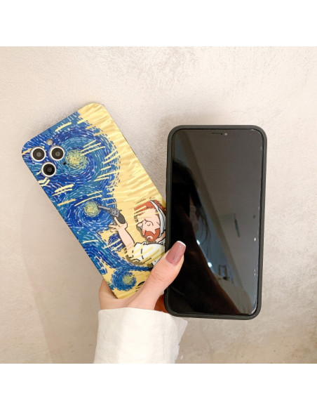 Cover iPhone 11 Pro Max TPU Pittura a Olio | Melacompro