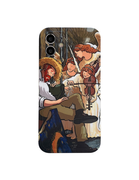 Cover iPhone 11 Pro Max TPU Pittura a Olio | Melacompro