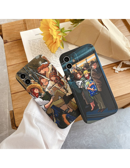 Cover iPhone 11 Pro Max TPU Pittura a Olio | Melacompro